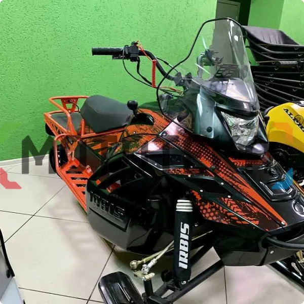 Снегоход IRBIS (Ирбис) SF 200 L Long чёрный/красный с ПСМ | Мототека