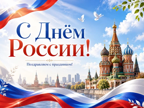 Бескрайняя Россия ждет! Поздравляем с Днем России!
