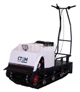 Мотобуксировщик СТЕМ СЕВЕР Эксперт 500 (двигатель Dinking 15 л.с., электрозапуск, реверс, тормоз 12В/100Вт, катковая подвеска)