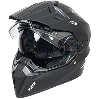 Шлем мото мотард HIZER (Хайзер) J6808 №5 (XXL) matte black