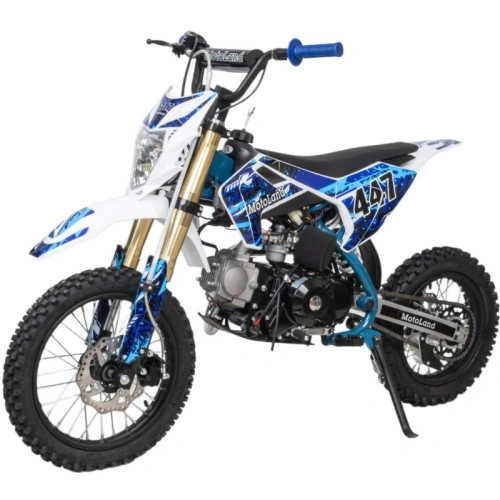Питбайк MotoLand (Мотолэнд) TCX 125 E 14/12 + фара синий