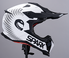 Шлем мото кроссовый Sparx (Спаркс) Raptor (JH-601) белый/чёрный XL