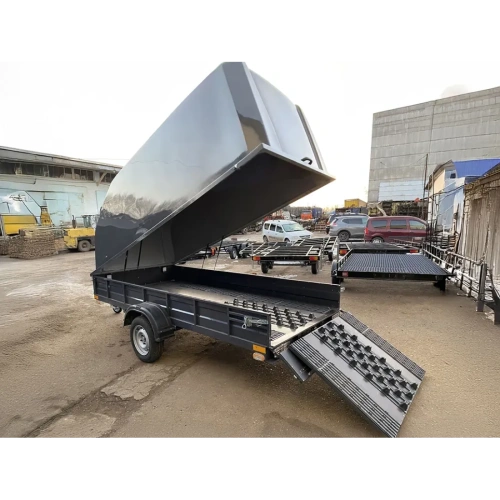 Прицеп с пластиковой крышкой БАРС 1094 Прицеп с пластиковой крышкой БАРС 1094