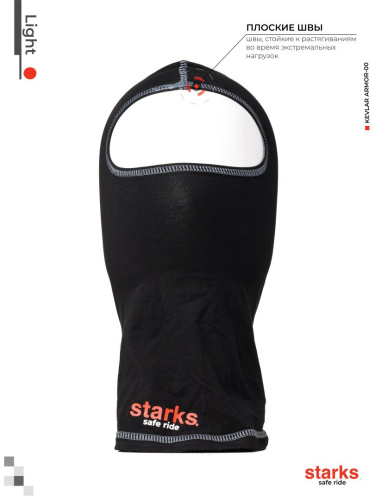 Подшлемник STARKS (Старкс) Light Чёрный/Серый фото 5 Подшлемник STARKS (Старкс) Light Чёрный/Серый фото 5