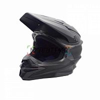 Шлем мото кроссовый KIOSHI (Киоши) Holeshot 801 чёрный матовый (S)