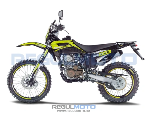 Мотоцикл кроссовый / эндуро Regulmoto (Регулмото) Sport - 003 PR 300 6 передач жёлтый/чёрный с ПТС фото 6