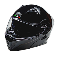 Шлем мото модуляр AiM (Аим) JK906 Black Glossy XXXL