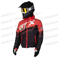 Куртка для снегохода GTX №2 black-red (текстиль) (XXXL)