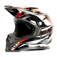 Шлем мото кроссовый HIZER (Хайзер) B6197 (XL) #3 black/red/white
