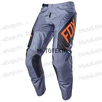 Штаны для мотокросса (детские) FOX (Фокс) №4 / Grey/Orange (рост 145-155 см)