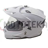 Шлем мото кроссовый AiM (Аим) JK802 White Glossy XL