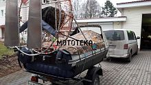 Лодка ПВХ ФЛАГМАН DK 450 AIR серый/синий