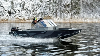 Лодка ПНД Navix (Навикс) C43 2 консоли