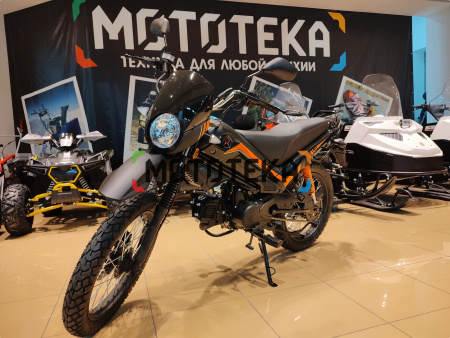 Мопед Мотомир TRICKLER 50 (110) чёрный/оранжевый - купить с доставкой, по выгодной цене в интернет-магазине Мототека
