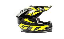 Шлем мото кроссовый GTX 633 (XXL) #8 BLACK/FLUO YELLOW GREY