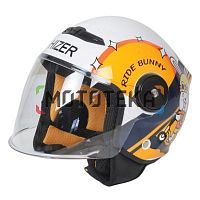 Шлем мото открытый HIZER (Хайзер) J511 №1 yellow/black (S)