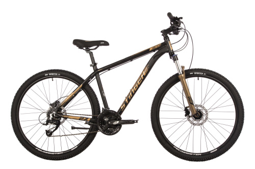 Велосипед Stinger (Стингер) Element Pro 27.5" (2023), рама 18" (165-175 см), золотистый