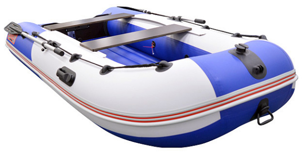 Лодка ПВХ Hunterboat Стелс 315 АЭРО синий/белый | Мототека