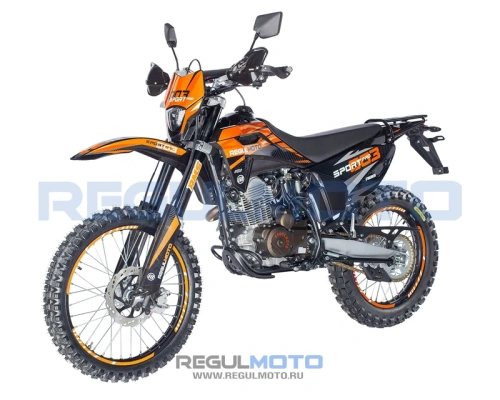 Мотоцикл кроссовый / эндуро Regulmoto (Регулмото) Sport - 003 PR 300 6 передач оранжевый/чёрный с ПТС фото 7