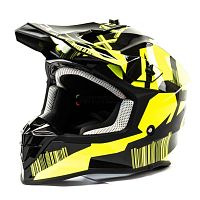 Шлем мото кроссовый GTX 633 (L) #6 BLACK/FLUO YELLOW