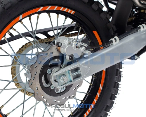 Мотоцикл кроссовый / эндуро Regulmoto (Регулмото) Sport - 003 PR 300 6 передач оранжевый/чёрный с ПТС фото 6