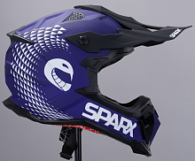 Шлем мото кроссовый Sparx (Спаркс) Raptor (JH-601) синий/чёрный XL