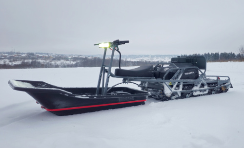 Мотобуксировщик Тофалар ТУНДРА PRO Толкач 600, 30 л.с., с реверсом, с электростартером, с подогревом, катковая фото 2