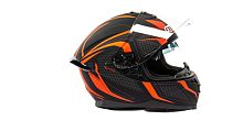 Шлем мото интеграл GTX 5672 (XL) #4 BLACK/RED GREY