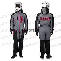 Комбинезон для снегохода (женский) HIZER (Хайзер) №4 black-gray (текстиль) (XL)