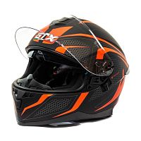 Шлем мото интеграл GTX 5672 (S) #4 BLACK/RED GREY